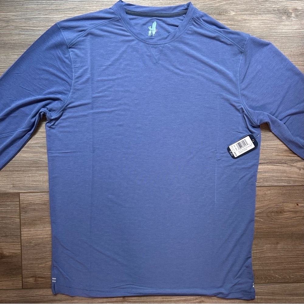 Johnnie-O | Course PrepFormance Long Sleeve Crewneck in Shoreline Blue (Small)